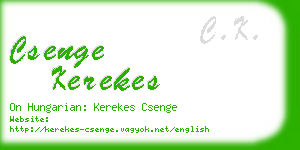 csenge kerekes business card